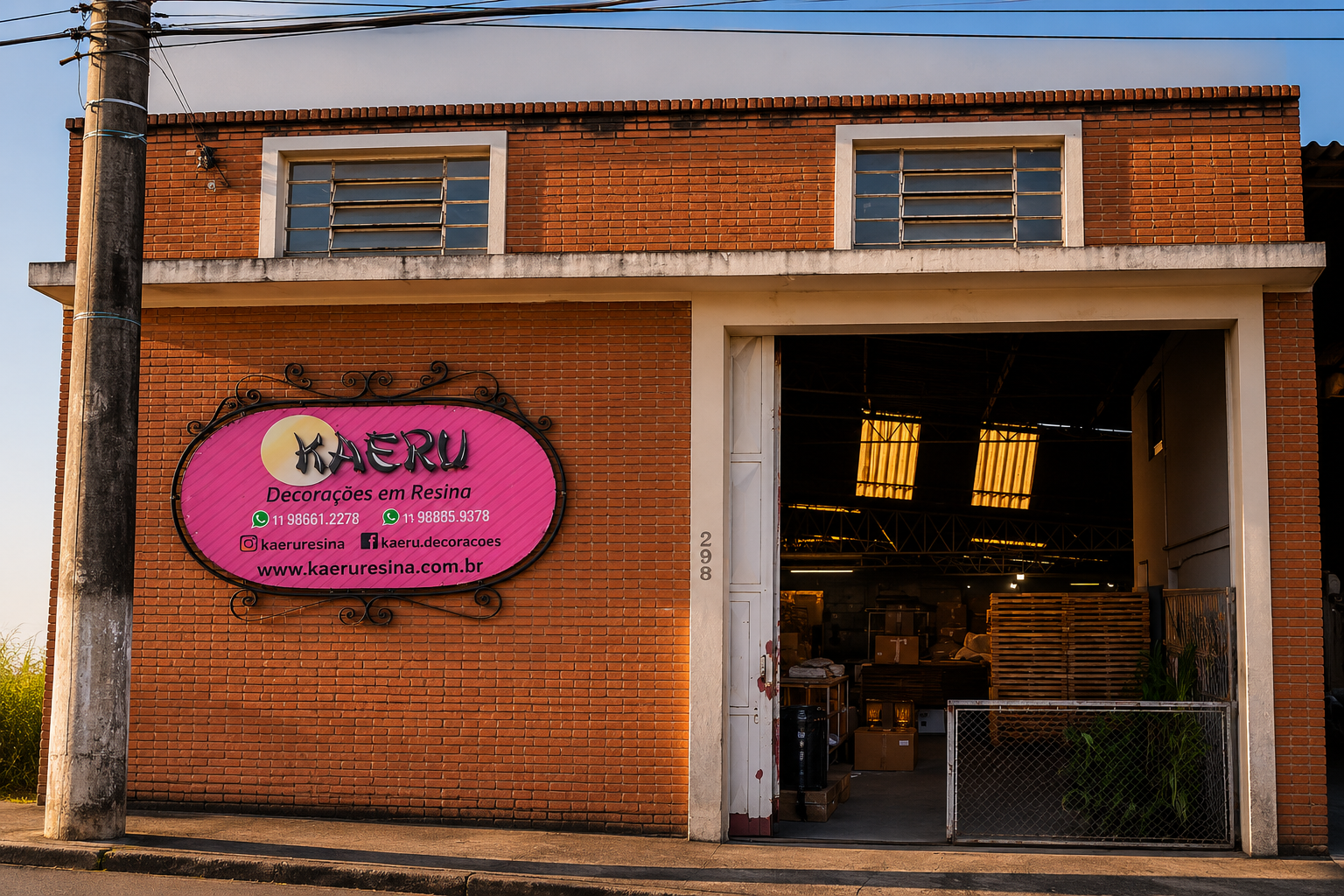 Fachada da Kaeru Decorações em Porto Ferreira-SP
